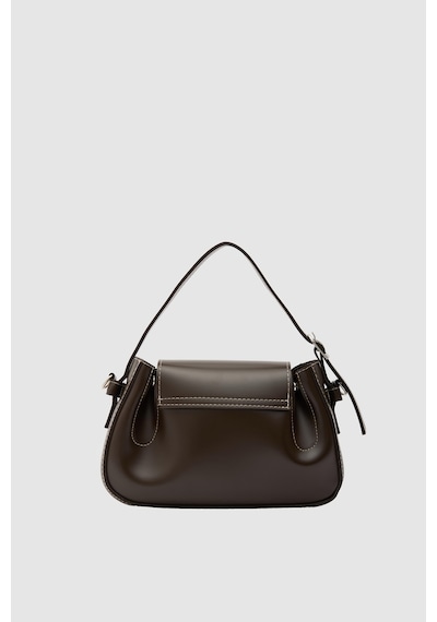 Shule Bags Lover Oval Çapraz Çanta Kahve Kahve