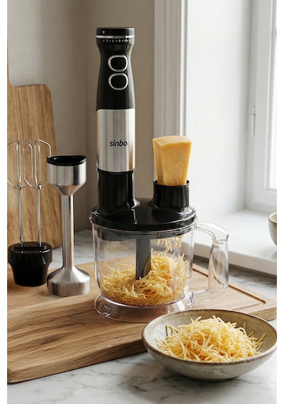 Sinbo Shb-7533 1500w El Blender Seti 2l Doğrayıcılı Çift Çırpıcılı