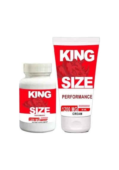 King Size 1200 Mg Erkeklere Özel Deneyim Veren 30 Lu Ve 50 Krem Bir Arada