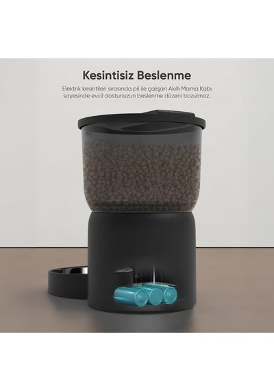 Şımart Akıllı Mama Kabı 3l Kapasiteli Ve Wi-fi Kontrollü Otomatik Besleme