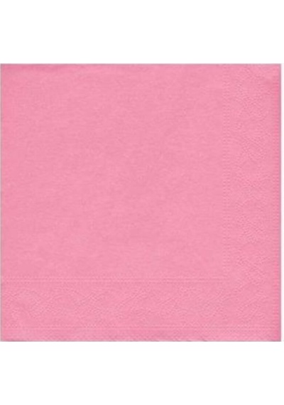 Benim Marifetlerim Düz Desenli Pembe Kağıt Peçete 33x33