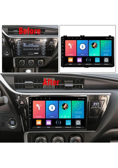 Toyota Corolla Auris 2017-2018 4/64gb Android Multimedya Carplay 9 Inc Hd Ips Kamera  9"