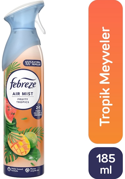 Febreze Tropik Meyveler Hava Ferahlatıcı Sprey Oda Kokusu 185 ML