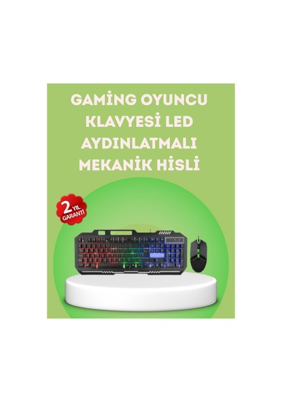 Klavye Ve Mouse Seti Pg8018 Dayanıklı Tuşlar Hızlı Komut - Hs08373690-5588 Renkli