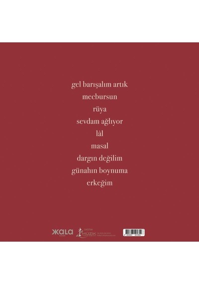 Sertab Erener Ah Şişede Lal Renkli Plak Şarap Kırmızı Lp