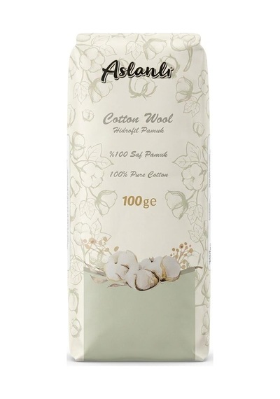 Aslanlı %100 Saf Beyaz Pamuk - 100 Gramlık Paket