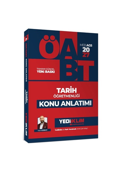 Yediiklim Yayınları 2027 Meb Ags Öabt Tarih Öğretmenliği Konu Anlatımı-169850