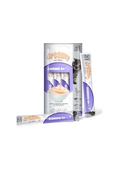 M-pets  6+ Fonksiyonel Creamy Kedi Ödülü 4 x 15 G
