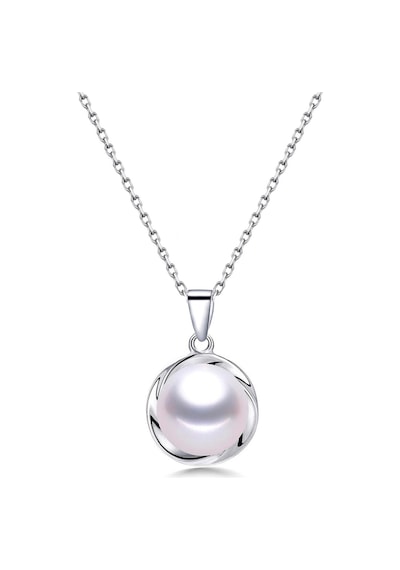 Brezza Lusso Jewelry Gümüş Doğal Kadın Inci Kolye 45 CM