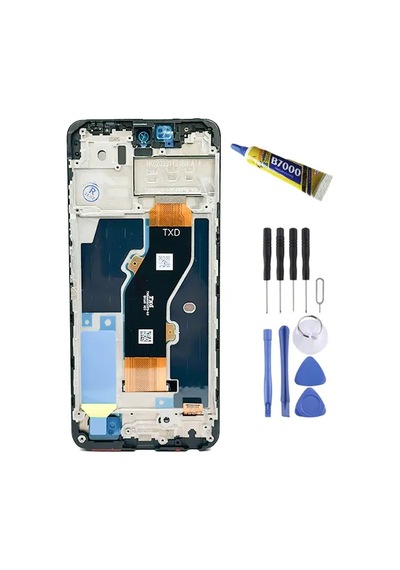 Çelik Pro Infinix Hot 40ı Uyumlu Ekran Lcd Dokunmatik Full Çıtalı