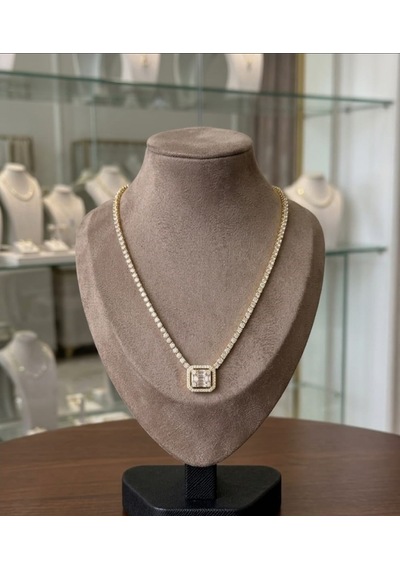 Baget Su Yolu Gold Kolye