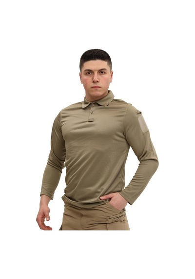 Terrien Delux Serisi Rahat Kesim Klasik Tarz Kollu Giyim Single Sword Polo Yaka Uzun Kol Taktik T-shirt Çok Renkli