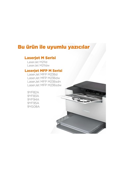136a-w1360a Muadil Toner - Çipli 2'li Paket Hp Uyumlu/ M211 / M236