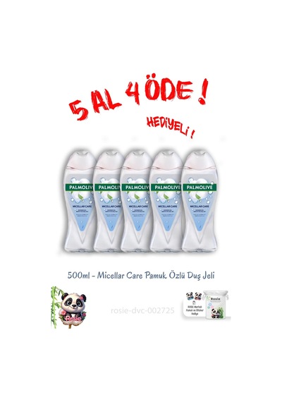 Micellar Care Pamuk Özlü Duş Jeli 500 Ml 5 Al 4 Öde Ve Rosie Hediye