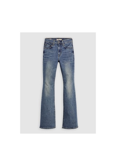 Levi's 726 High Rise Flare Kadın Jean Pantolon - Face Right-16362 Med İndigo - Worn İn