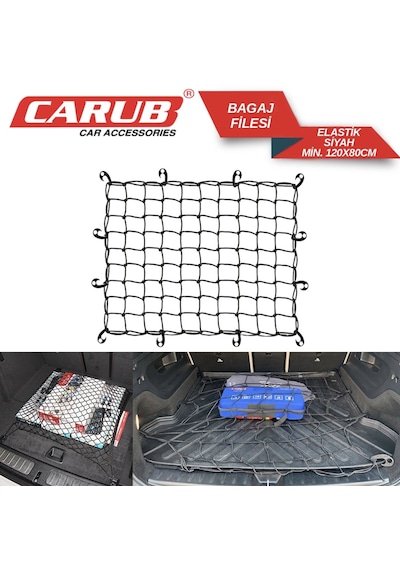 Carub Bagaj Filesi Organizer Elastik120x80cm Siyah