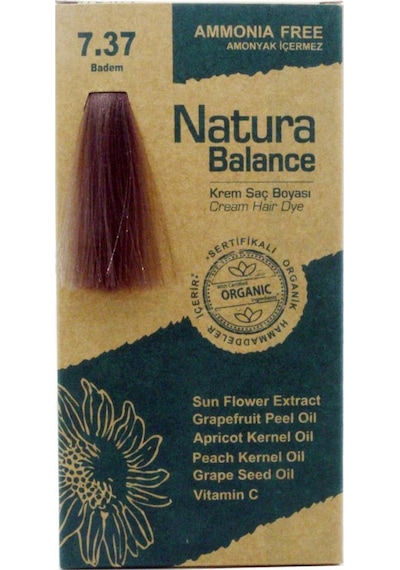 Natura Balance Saç Boyası 7.37 Badem