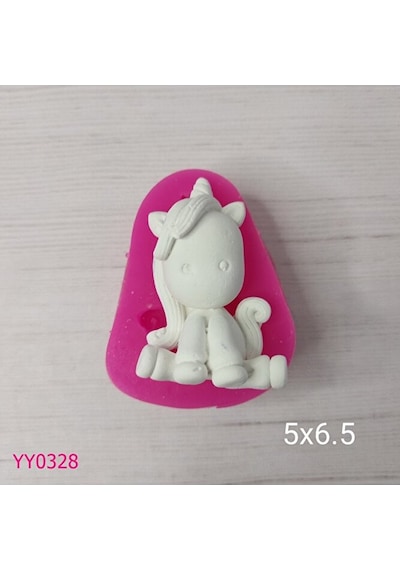 Yy0328 Oturan Unicorn Silikon Kalıp