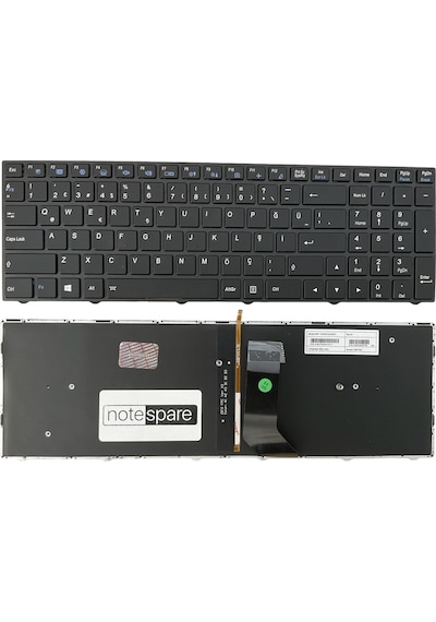 Monster Uyumlu Cvm15f26tqj430e Klavye Tr Işıklı - Beyaz Aydınlatma