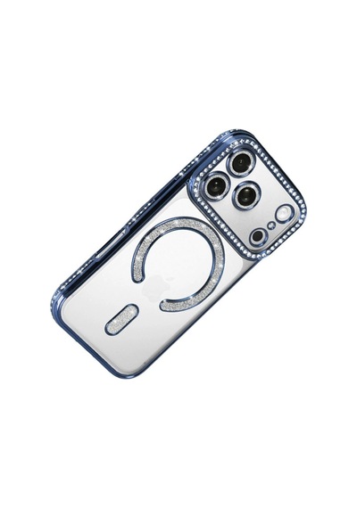 Apple iPhone Uyumlu 17 Pro Max Joke Simli Magneticsafe Kılıf - Mavi İtdark50603