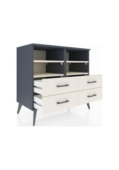 Hyperion Şifonyer 4 Raflı 4 Çekmeceli 88x44x80 Antrasit-aytaşı Aytaşı Hyperion Şifonyer 4 Raflı 4 Çekmeceli 88x44x80 Antrasit-aytaşı Aytaşı