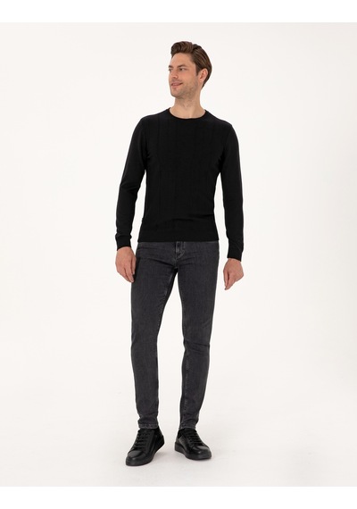 Pierre Cardin Erkek Siyah Kazak /triko 50315584-vr046 Siyah