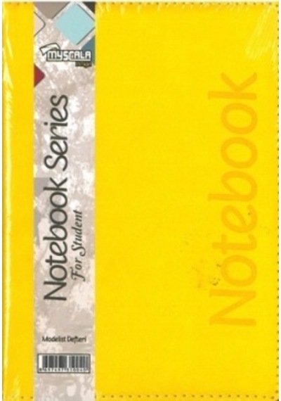 Özkan Modelist Defter Suni Deri 17x24 160 Yaprak Çizgisiz Sarı