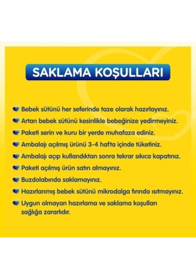 0-6 Ay Bebekler İçin 800 Gr Bebek Sütü Paketi