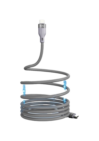 Micflip A25 Type-c To Type-c Pd Hızlı Şarj Özellikli Data Ve Şarj Kablosu 240w 2m Gri