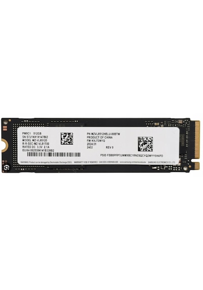 Samsung Pm9c1 Mz-vl85120 512gb Gen4x4 22x80 Ssd