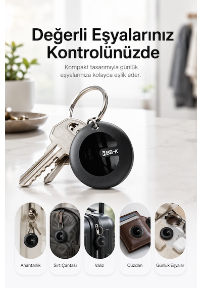 Hi Tag Akıllı Takip Cihazı Android ve İOS Uyumlu (2'li Paket)