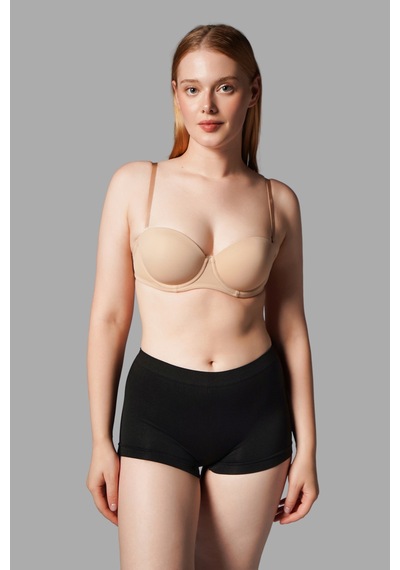 Fit Women Kadın Boxer İz Yapmayan Seamless Örme Boxer 2001 Siyah