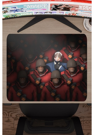 Team Fortress Kaymaz Dikişli Kauçuk Oyuncu Mousepad V3 - 48x40 Xl Gaming Mouse Pad Fare Altlığı