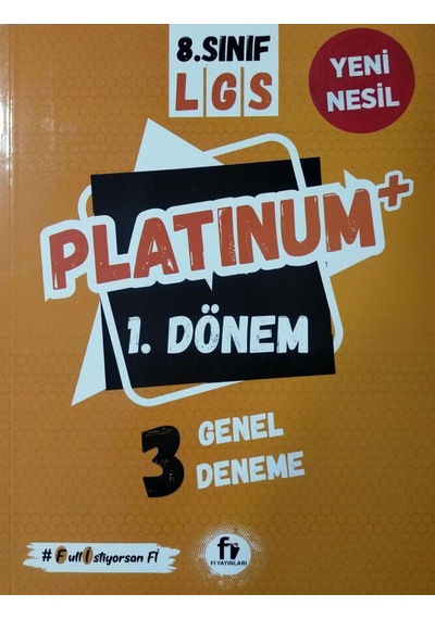 Fi Yayınları 8. Sınıf Lgs 3 Genel Deneme Platinum 1.Dönem