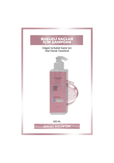 Lewel Mood Premium Dense Curls Bukleli Saçlar Şampuan 400 ML