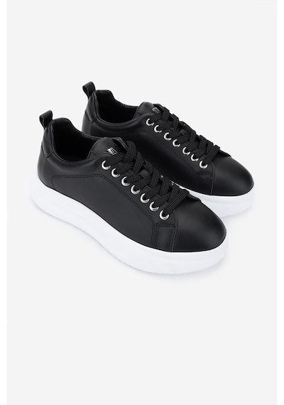 Valmenti Kadın Hakiki Deri Siyah Deri Sneakers & Spor Ayakkabı 1115 8417 Bn Ayk Y25 Sıyah Dr Siyah
