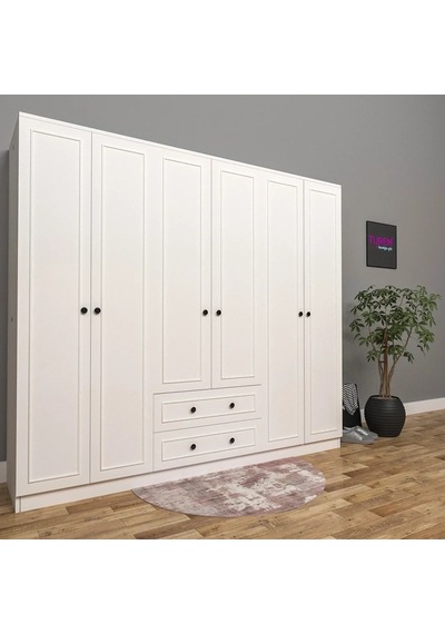 6 Kapılı Özel Yapım Gardrop Mdf Antrasit 6 Kapılı Özel Yapım Gardrop Mdf Antrasit