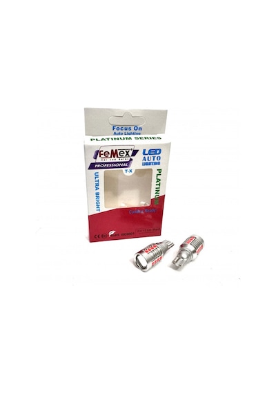 Femex Platinum Mercekli Kırmızı T15 W16w 3035 Chip 18smd 10w Led Ampul Femex