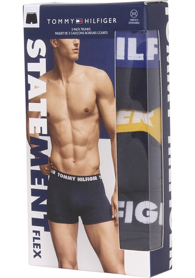 Tommy Hilfiger Tommy Hılfıger Statement Flex Erkek 3 Lü Boxer 09T3798 962