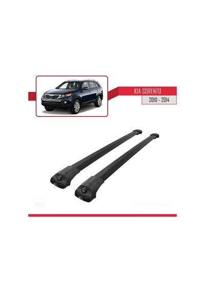 Kia Sorento 2010-2014 Arası İle Uyumlu Ace-1 Ara Atkı Tavan Barı Siyah