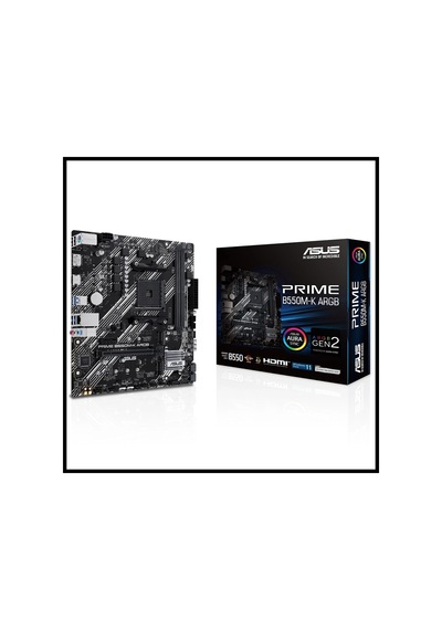 Asus Prıme B550m-k Argb, 2xddr4, 2x M.2, Dp, Hdmı, Am4 Soket Anakart