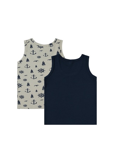 Civil Boys Erkek Çocuk Sailor 2-12 Yaş 2'li Atlet - Standart