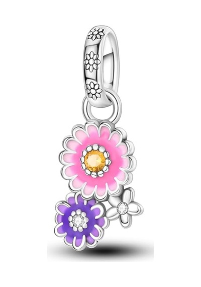 Fubena Yapışık Çiçek Sallantılı Charm