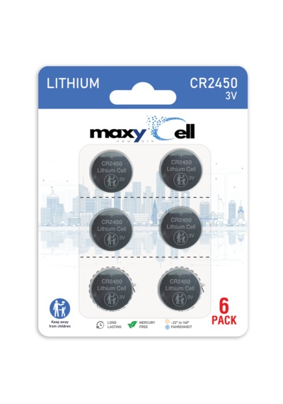 2450 Cr2450 Lityum Batarya 3v Yüksek Kapasiteli Düğme Pil Dl2450 6 Adet