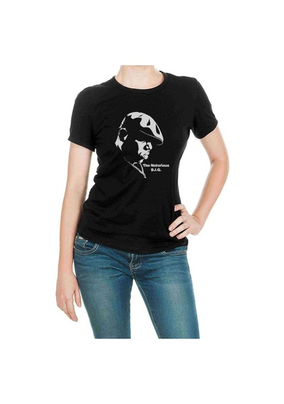 The Notorius Baskılı Siyah Kadın Tshirt