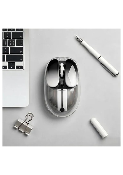 Mofıı M60 Şarjlı Kablosuz Mouse 3 Modlu Bluetooth + 2.4g + Kablolu 6400 Dpı Sessiz Rgb Mouse