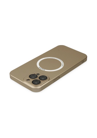 Newface - 559 - iPhone Uyumlu 13 Pro Kılıf Jack Magneticsafe Lens Silikon - Csmo-tex - - Gold