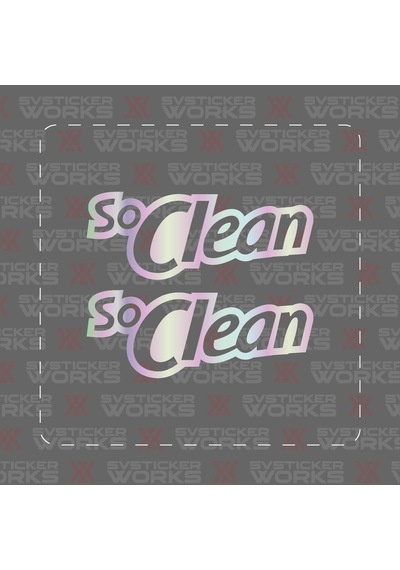 So Clean Jdm Sticker Araba Laptop Motosiklet Sticker Yapışkanlı Folyo Hologram
