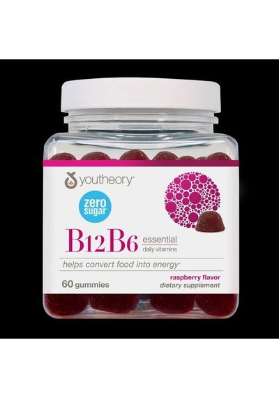B12b6 - Vegan Vitamin B6 & Vitamin B12 - Offers Brain Health, Energy & Immunity Support - Dairy, Soy & Gluten Free - 60 Vege