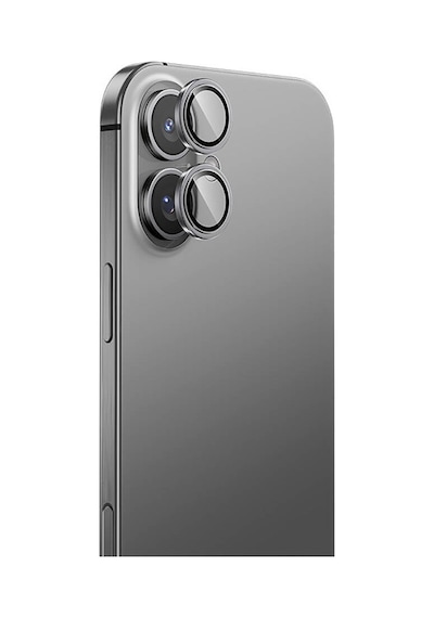 Apple Uyumlu   iPhone 16 Plus Benks Parlama Önleyici Glass Warrior Metal Kamera Lens Koruyucu Gümüş